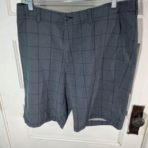 PGA Tour Golf Shorts Plaid Performance Lightweight‎ Gray Mens Size 36